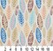 Upholstery Fabric - Blue Abstract & Geometric,Leaves Upholstery Fabric 54 Inches"